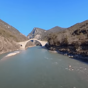 Plaka Bridge (With drone)